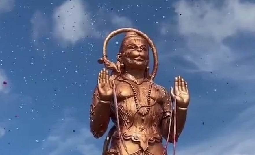 This statue, located at the Sri Ashtalakshmi Temple in Sugar Land, is now the third tallest in the U.S.  - X